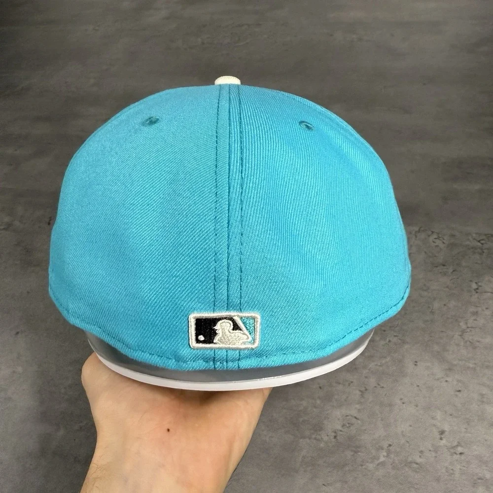 Pittsburgh Pirates Hat New Era Cap 7 3/4 Teal Blue White Cream Black 59Fifty MLB